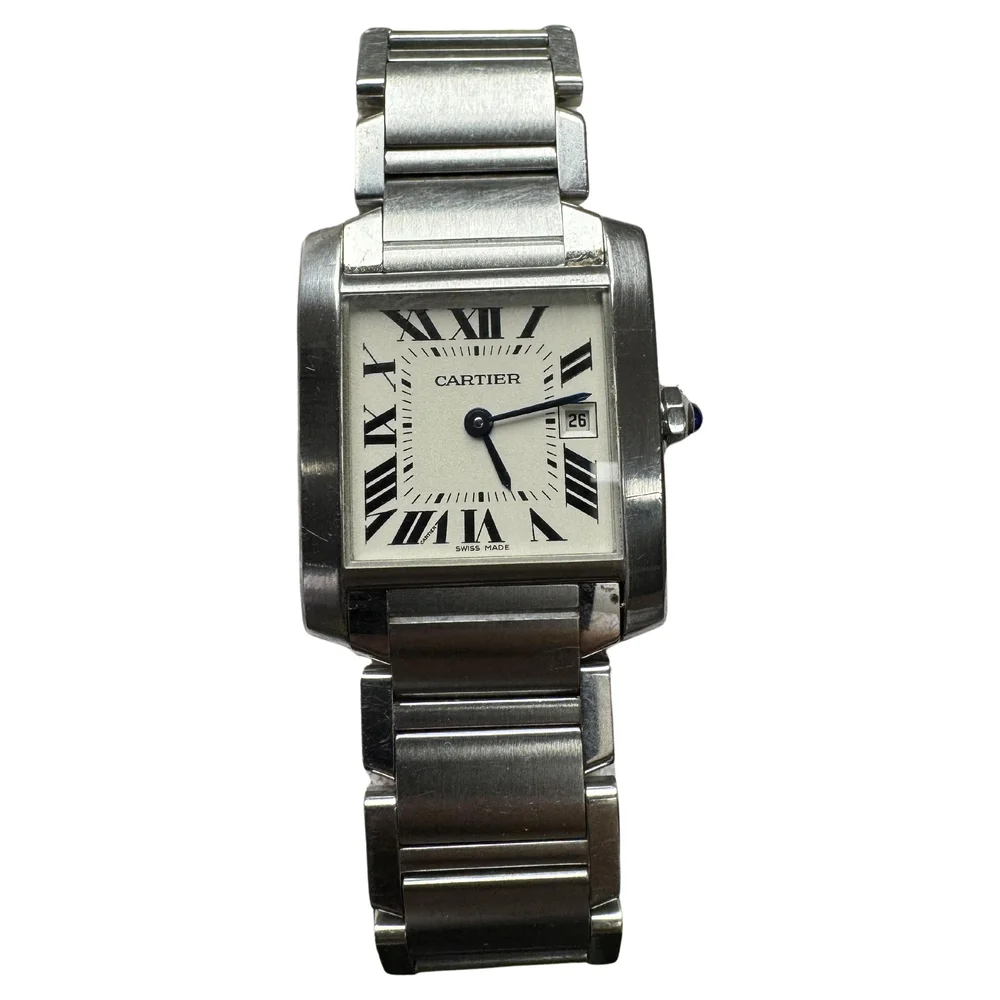 Cartier Tank Française W51011Q3 Midsize Steel Ladies Watch