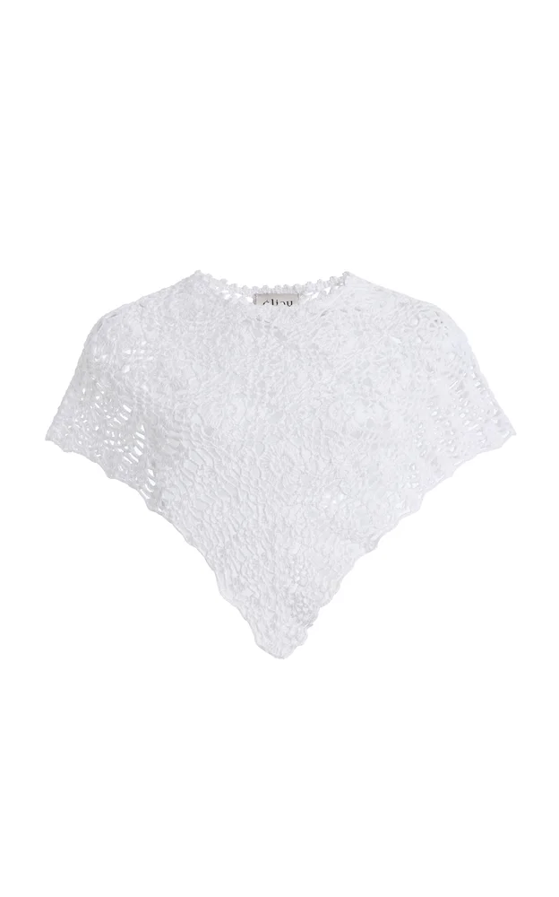 Exclusive La Isla Carmen Crochet Poncho