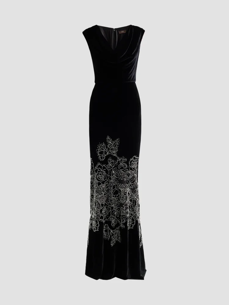 Ophelia Beaded Velvet Gown