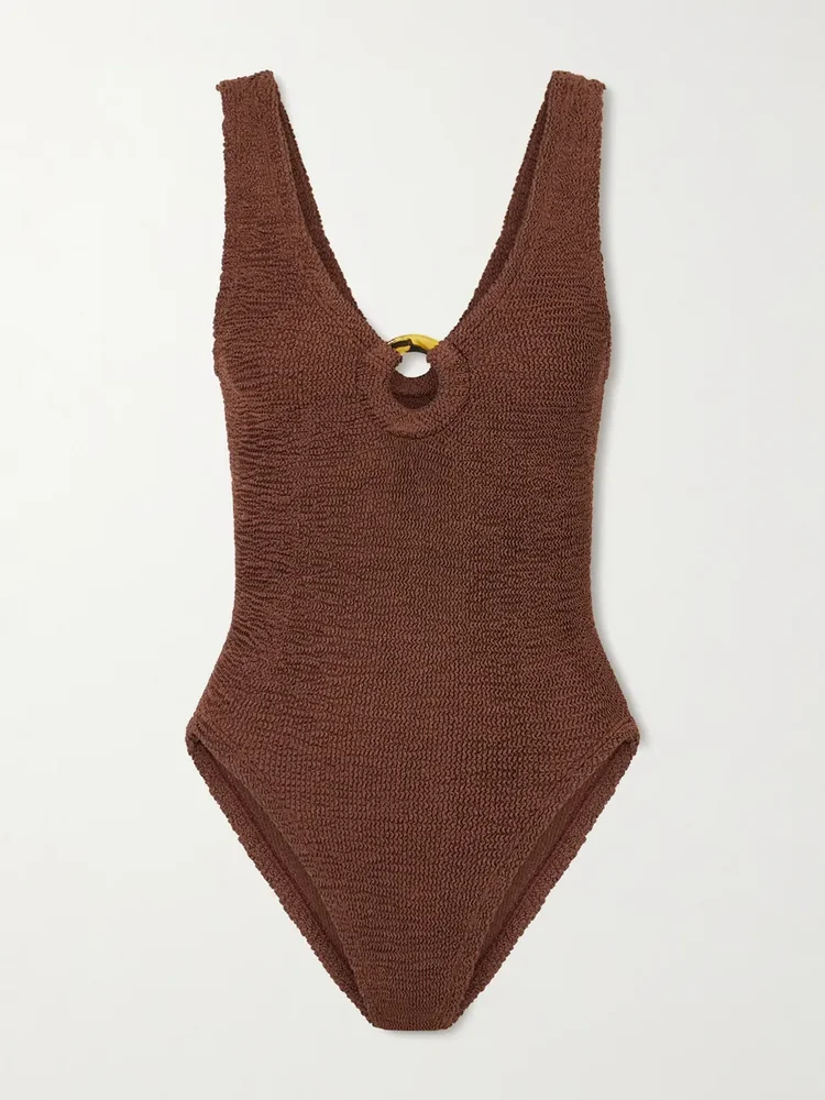 Celine embellished Original Crinkle™ swimsuit
