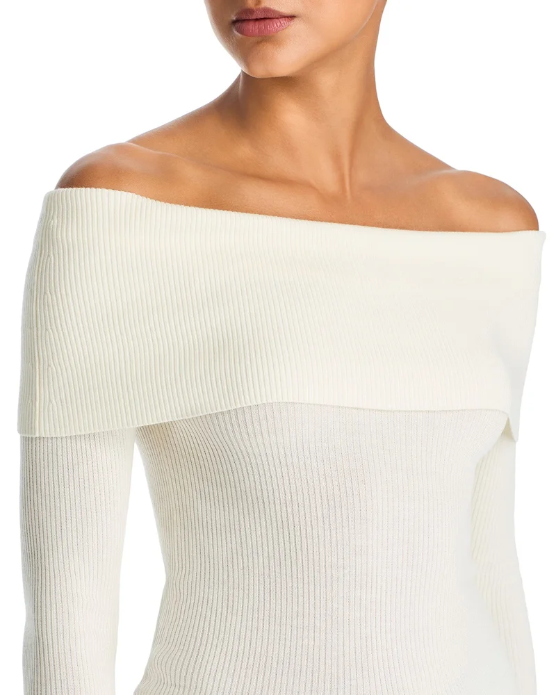Dolan Fold Over Off-the-Shoulder Sweater