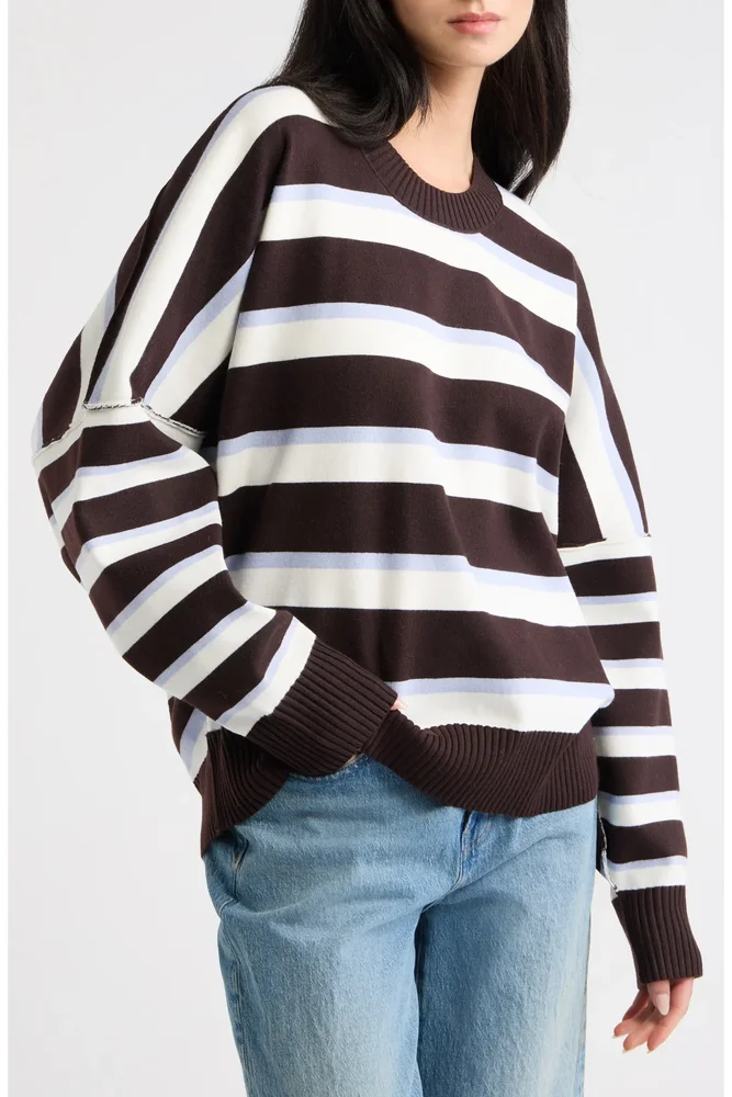 Alma Striped Pullover Sweater