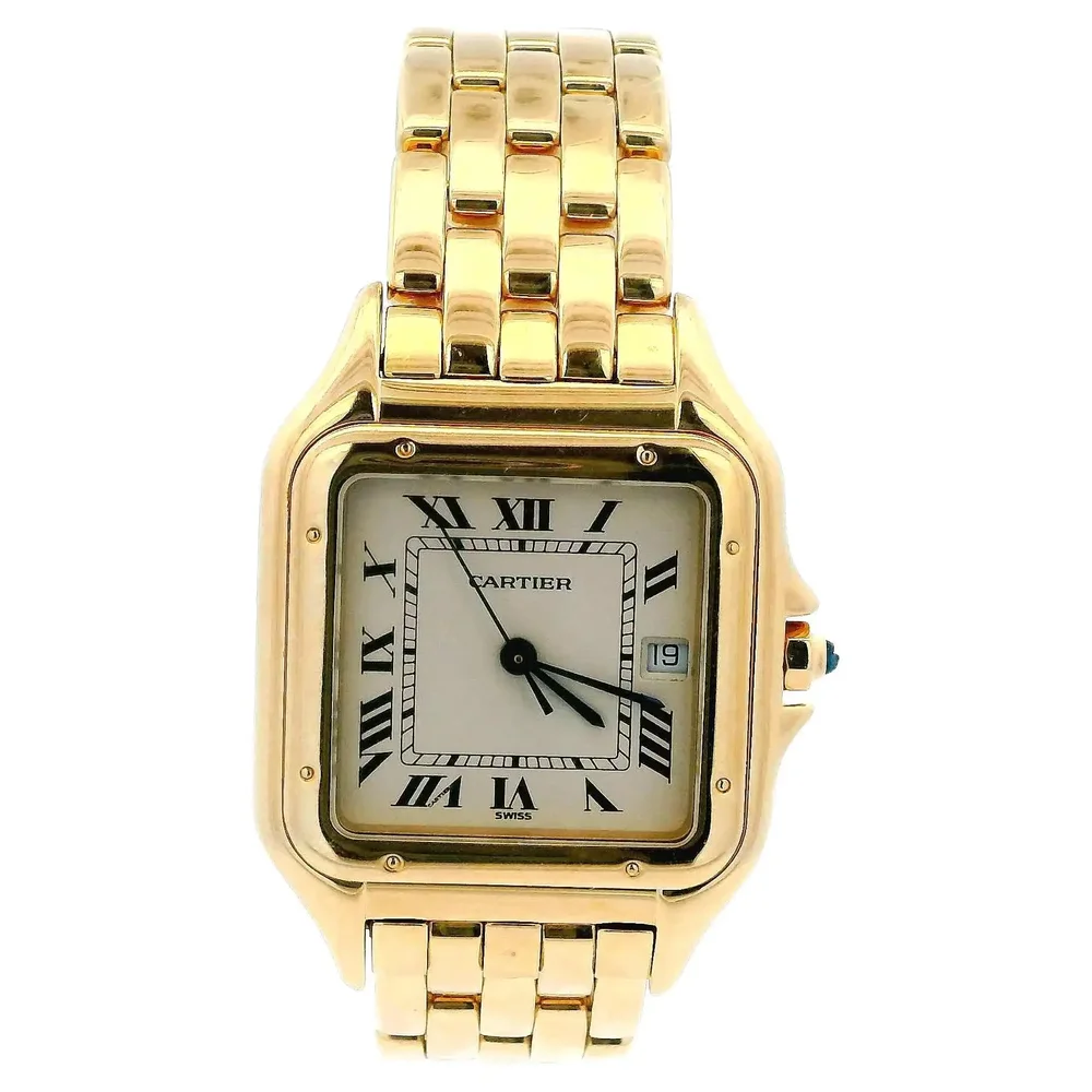 Pre-Owned Panthère de Cartier Large 18K Yellow Gold Watch
