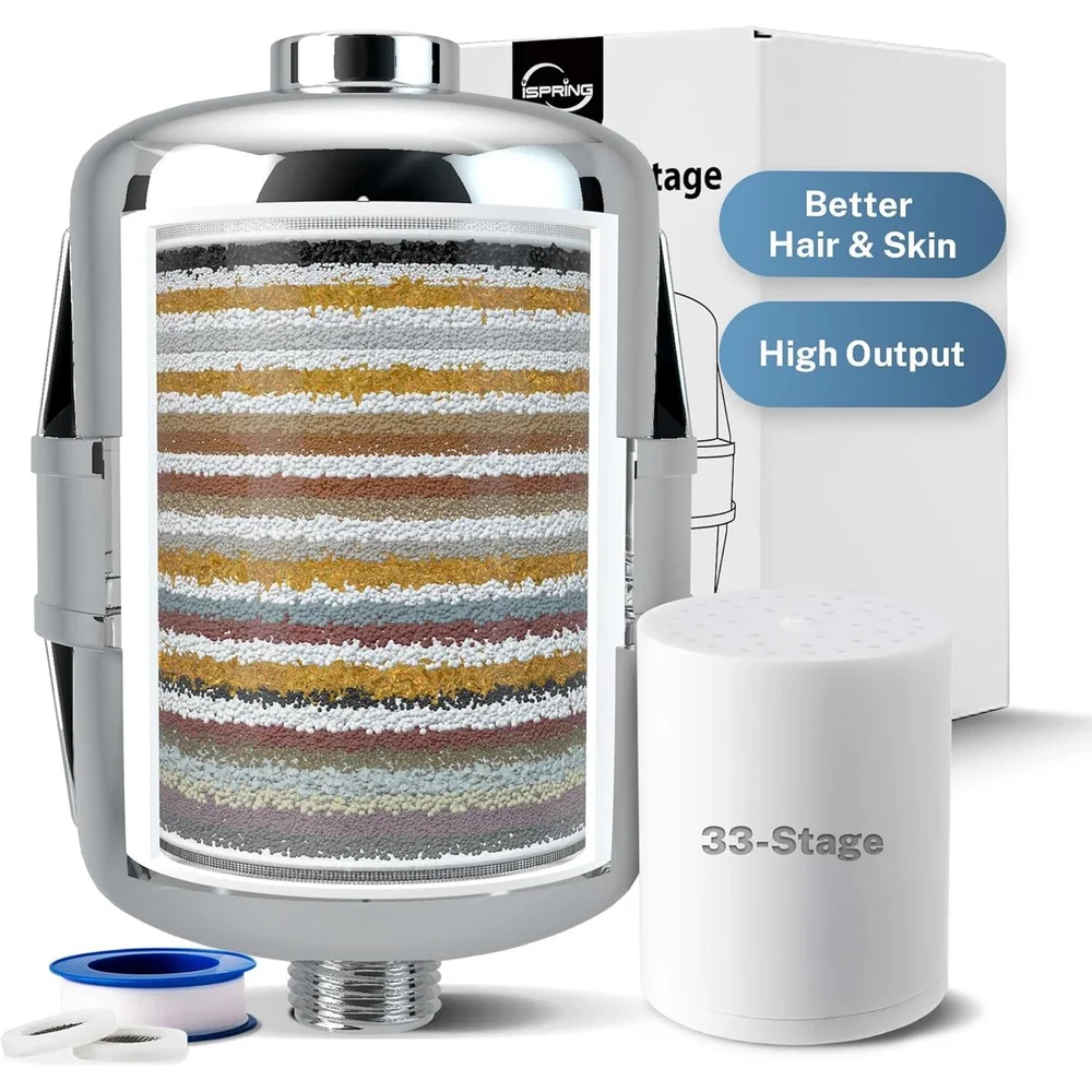 33-Stage High Output Shower Filter, Universal Shower Head Filter