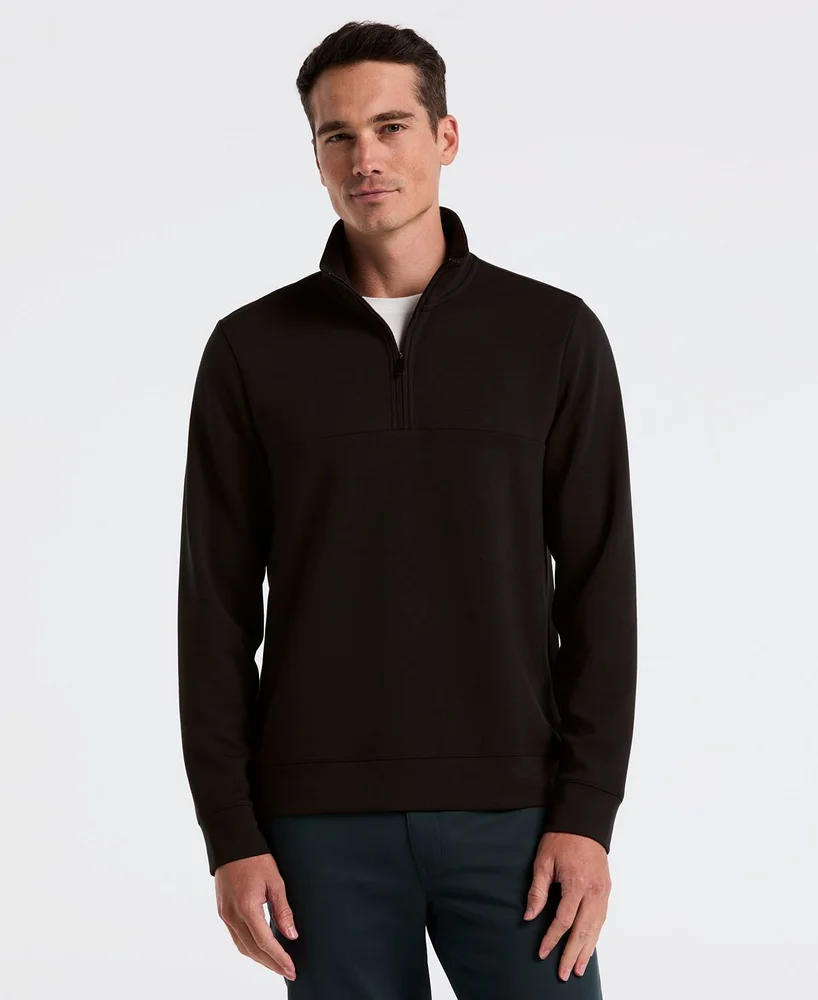 Men's Neoprene Quarter-Zip Long-Sleeve Sweater