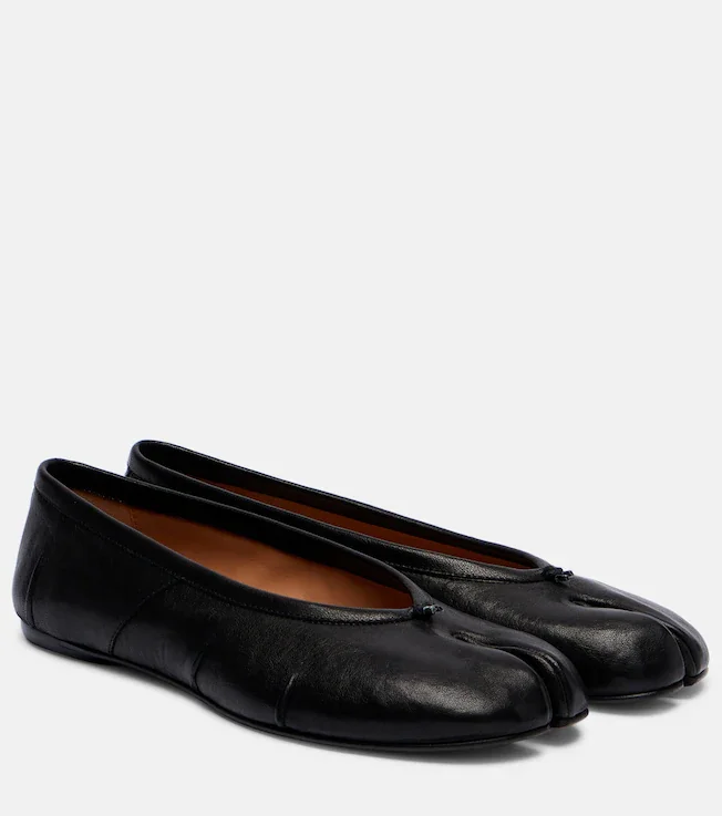 Tabi New leather ballet flats