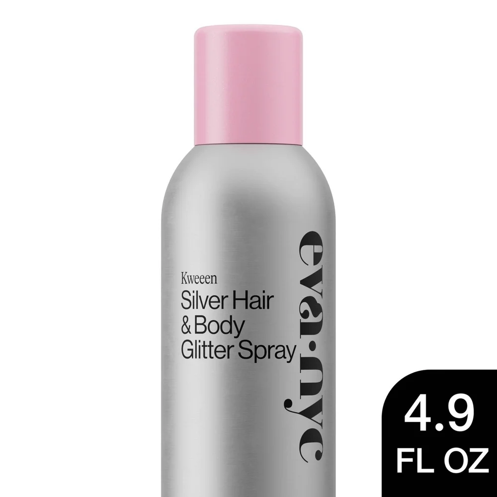 Kweeen Silver Hair & Body Glitter Spray