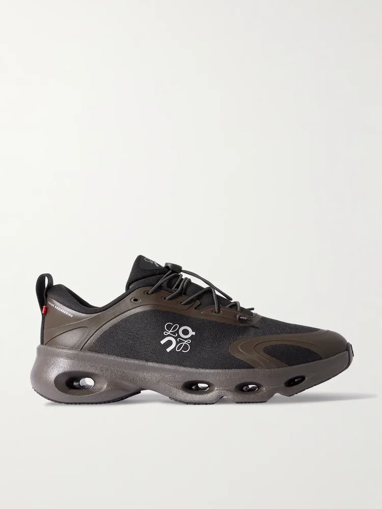 x On 8 Cloudsolo Rubber-Trimmed Mesh Sneakers