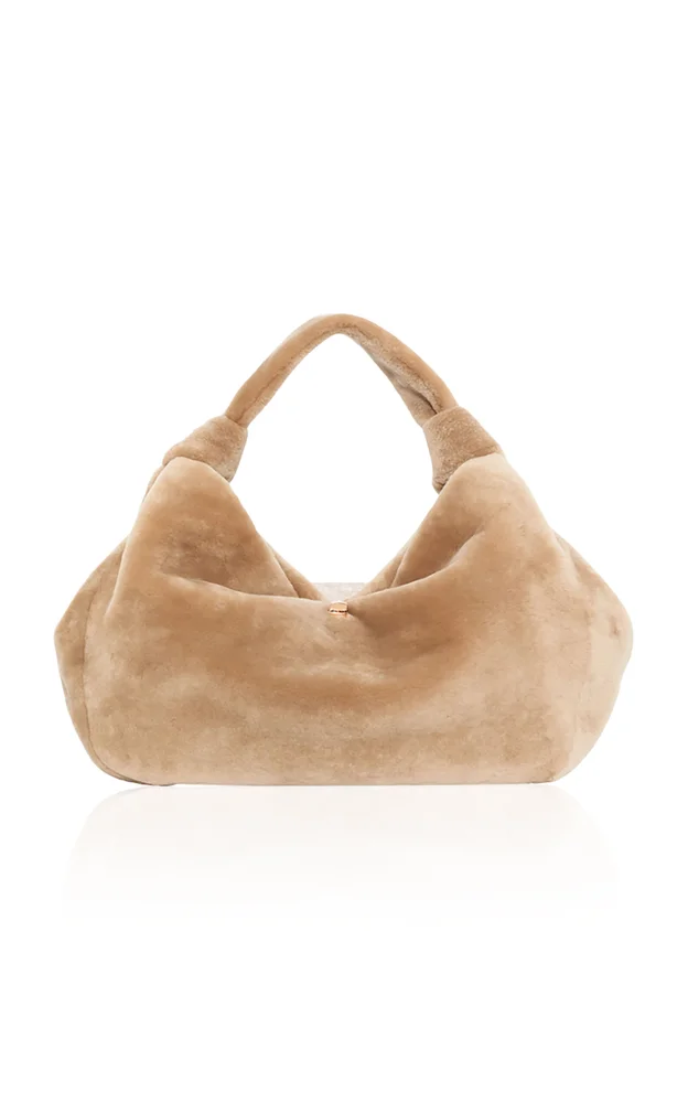 Small Antonia Shearling Bag