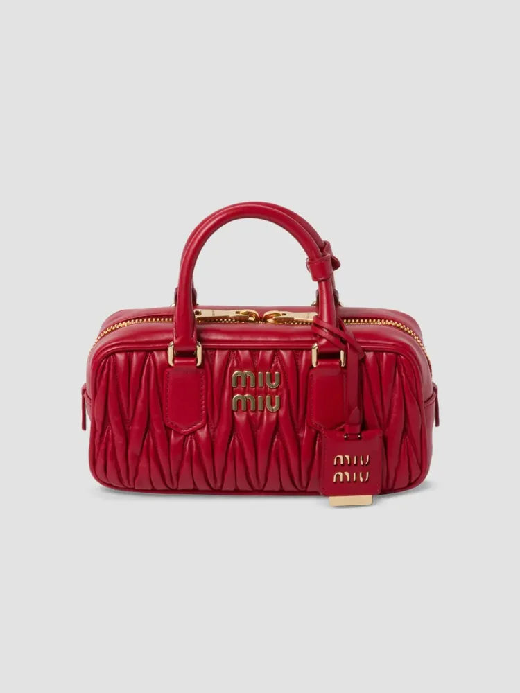 Arcadie Matelassé Nappa Leather Top Handle Bag