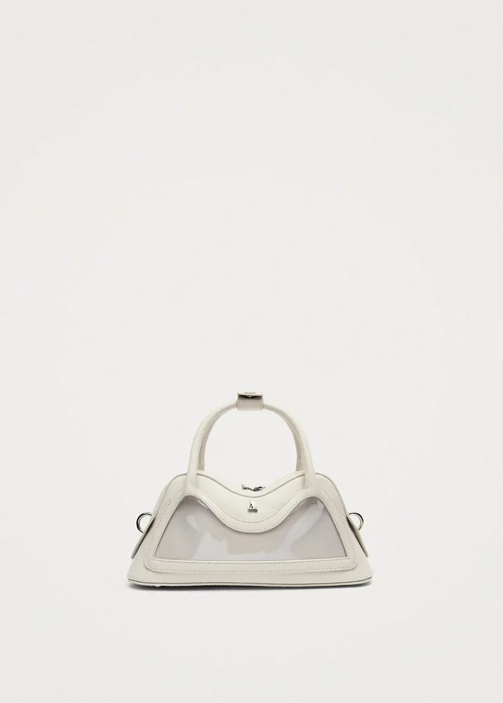 Hilma Mini Vinyl White Leather Bag