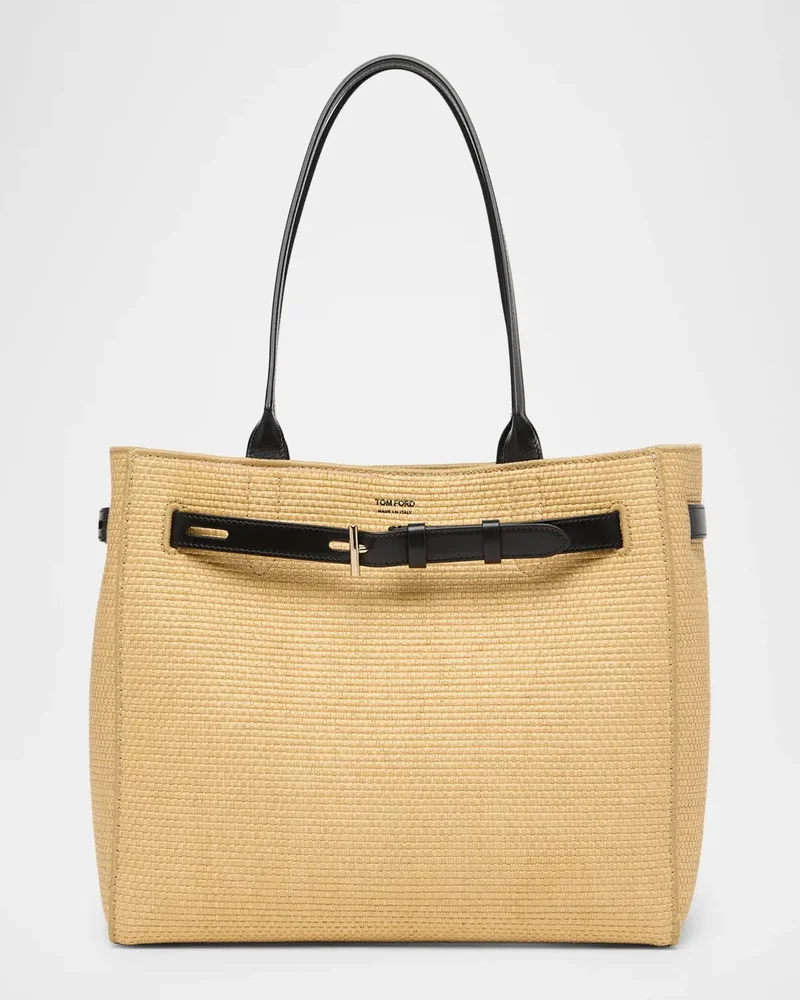 Audrey Large Raffia Tote Bag