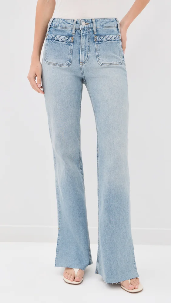 Sofia Braided Patch Pocket Jeans