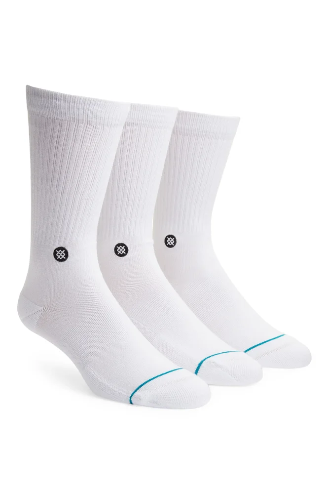 Icon Assorted 3-Pack Crew Socks