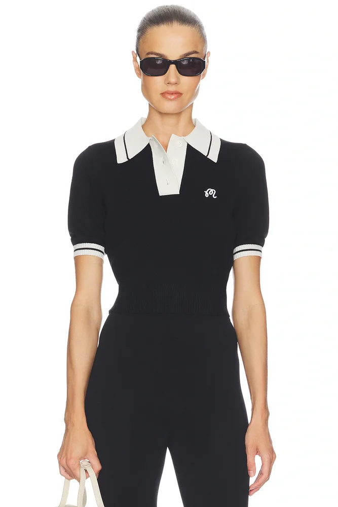 Mikayla Knit Polo Top