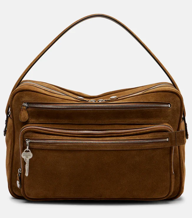 Camero Camera Large suede shoulder bag