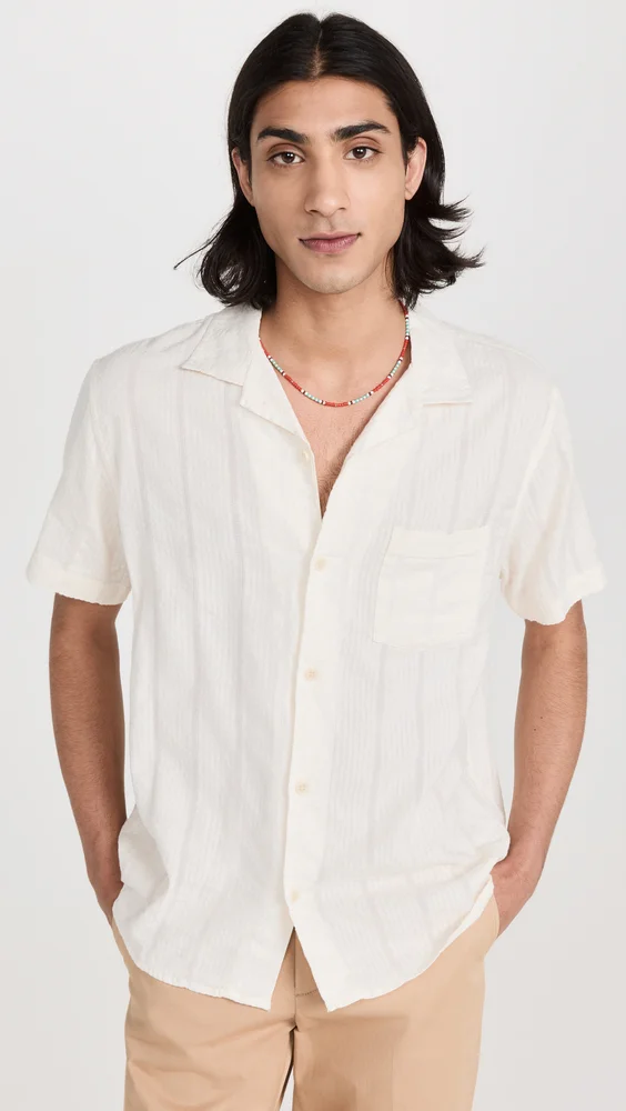 Striped Seersucker Shirt