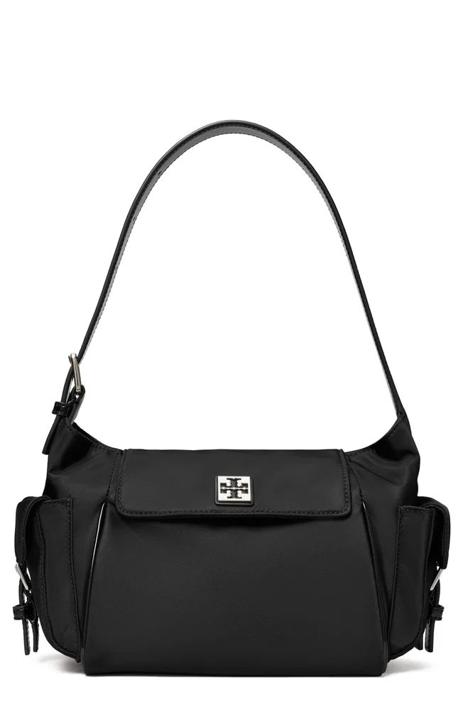 Virginia Pocket Nylon Shoulder Bag