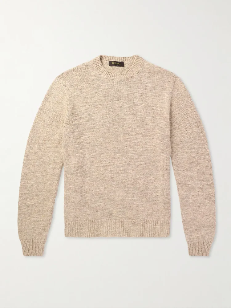 Silk, Cashmere and Linen-Blend Sweater