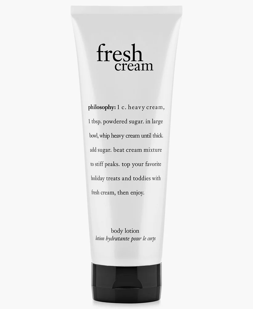 fresh cream body lotion, 7 oz