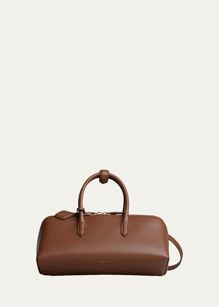 Delta Small Leather Top-Handle Bag
