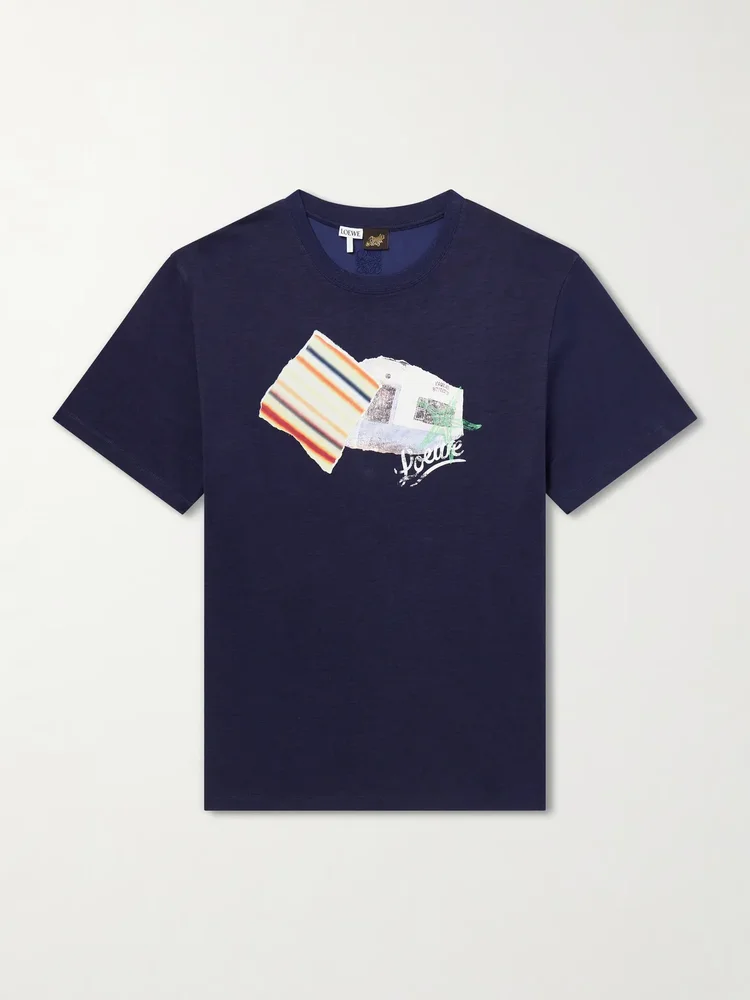 +Paula's Ibiza Patch-Appliqué Cotton-Blend Jersey T-Shirt