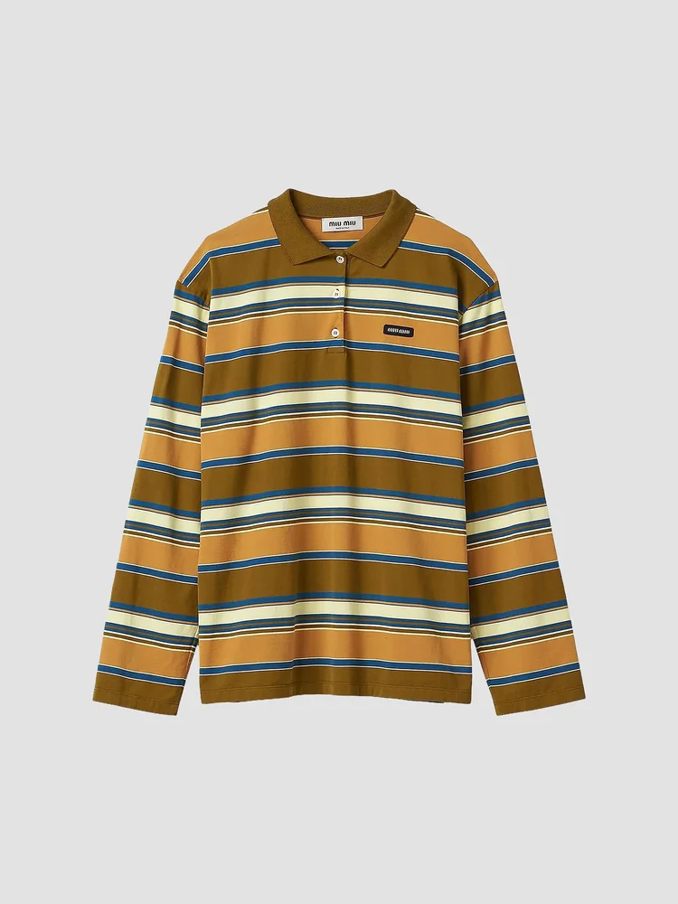 Cotton Jersey Polo T-Shirt