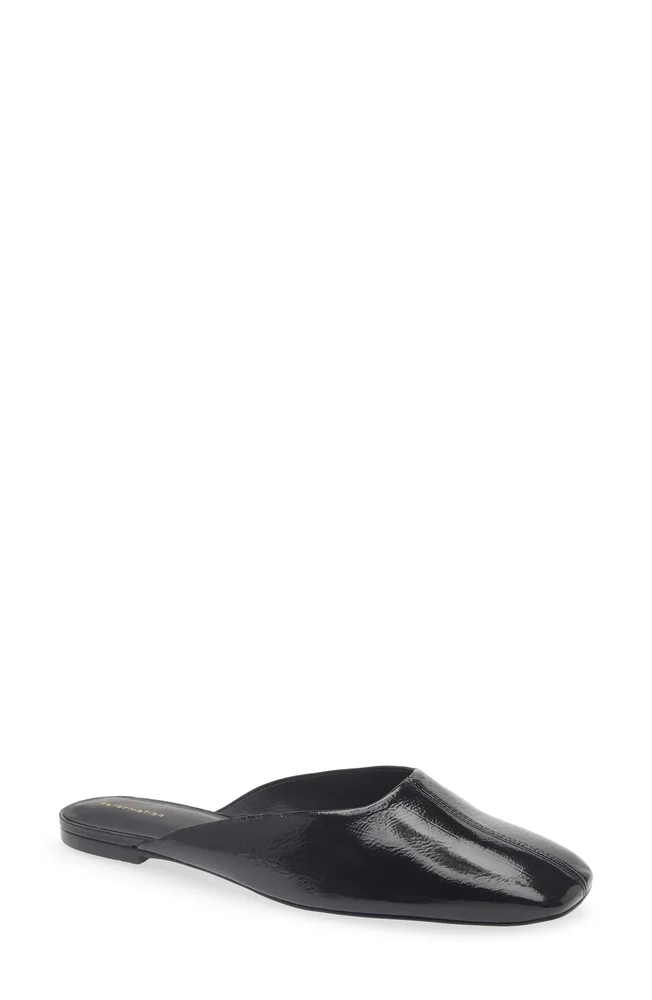Inez Flat Leather Mule