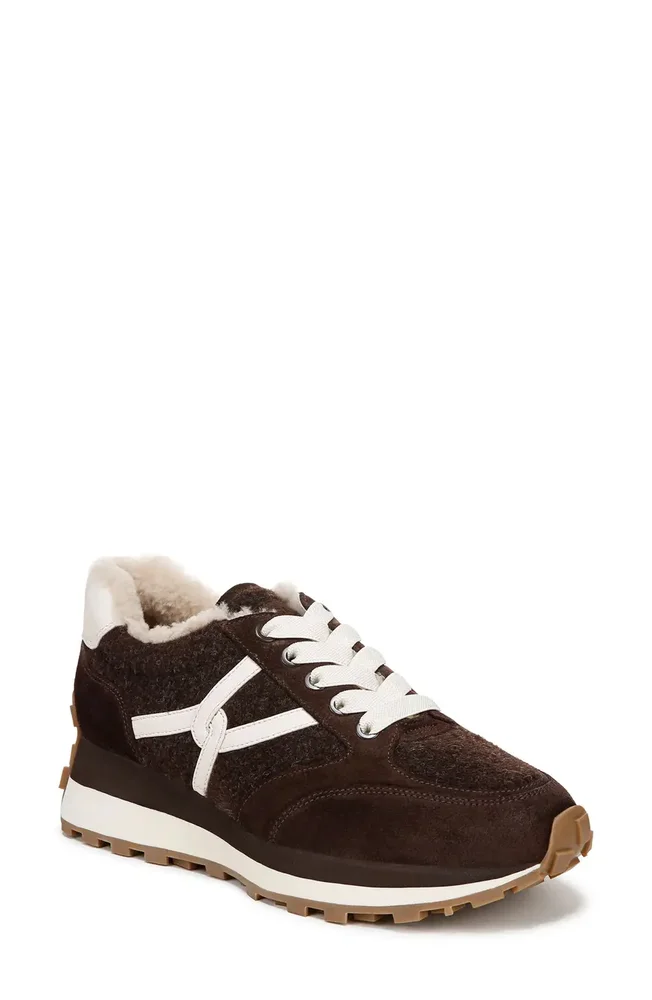 Valentina Genuine Shearling Lined Slip-On Sneaker