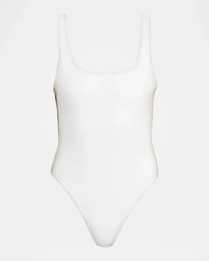 Sorcha Check Trim One-Piece Swimsuit
