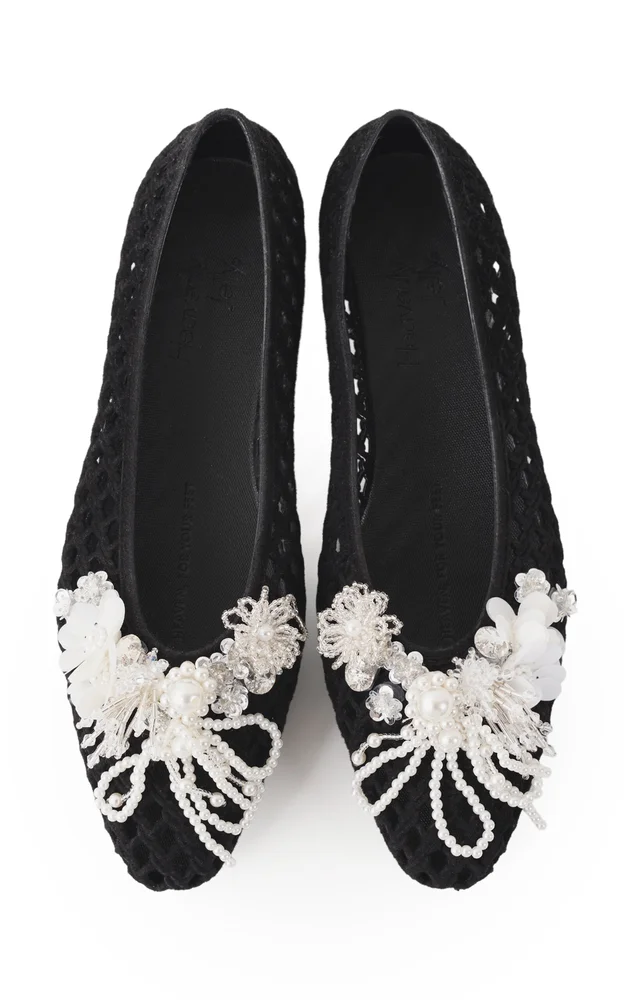 Burst Embellished Jelly Shoes