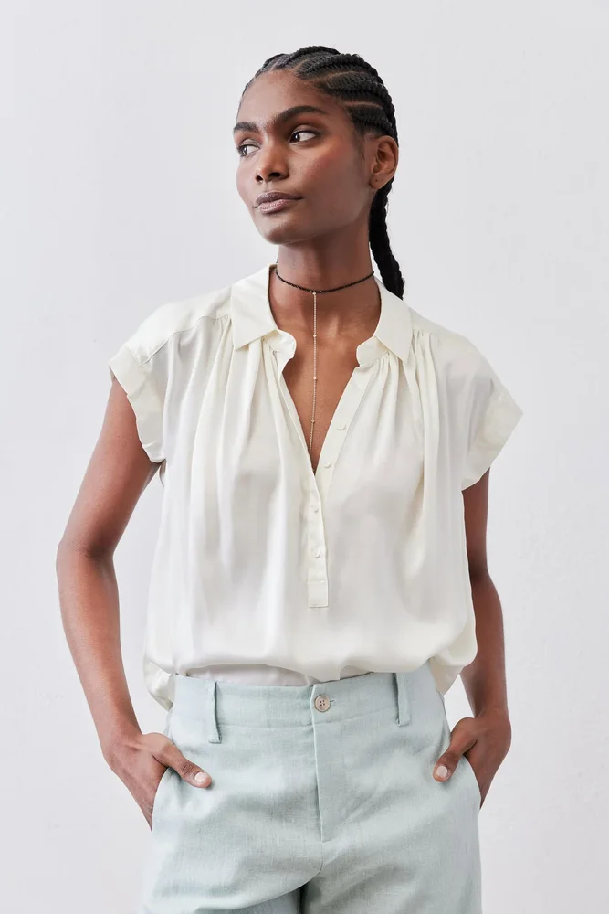 The Nonchalant Oversized Silk Blouse