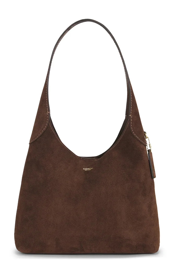 Suede Brooklyn Shoulder Bag 28