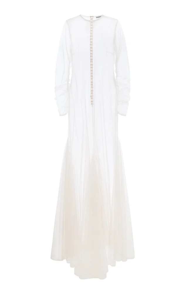 Violette Tulle Maxi Sheath Dress