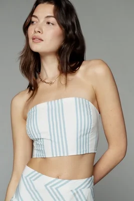 100% Cotton Stripe Tube Top