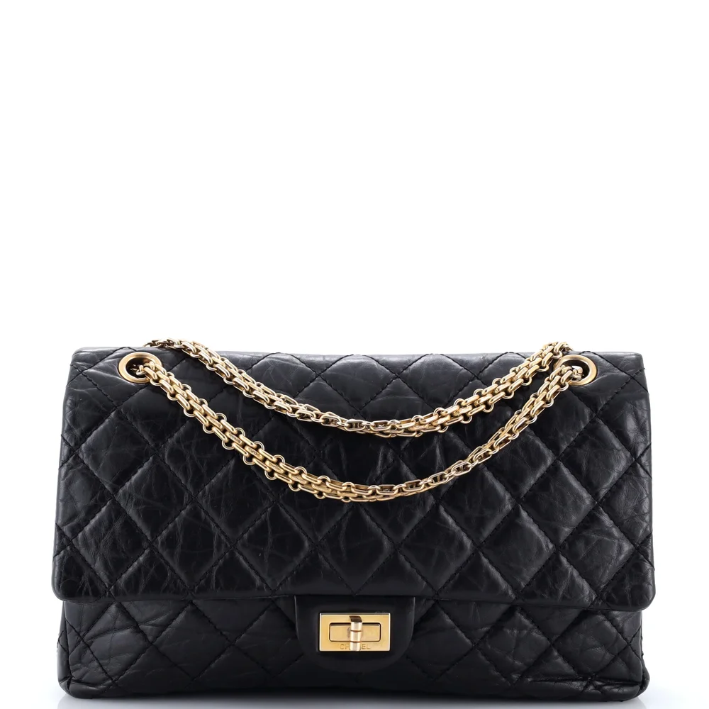 Pre-Owned Reissue 2.55 Flap Bag Quilted Aged Calfskin 226