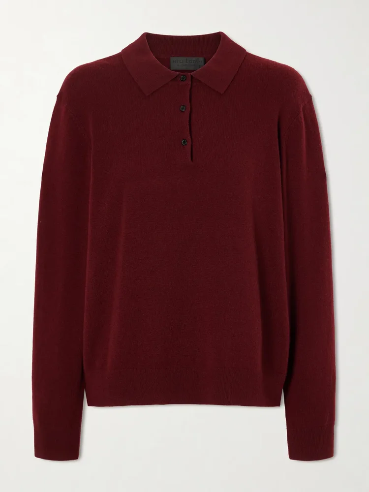 Jovan cashmere polo sweater