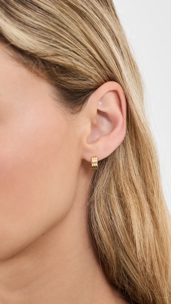 Mini Triptych Hoop Earrings