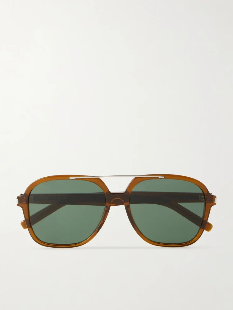 SL 545 aviator-style acetate sunglasses