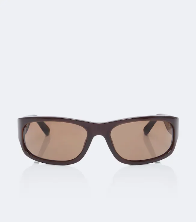 Rectangular acetate sunglasses