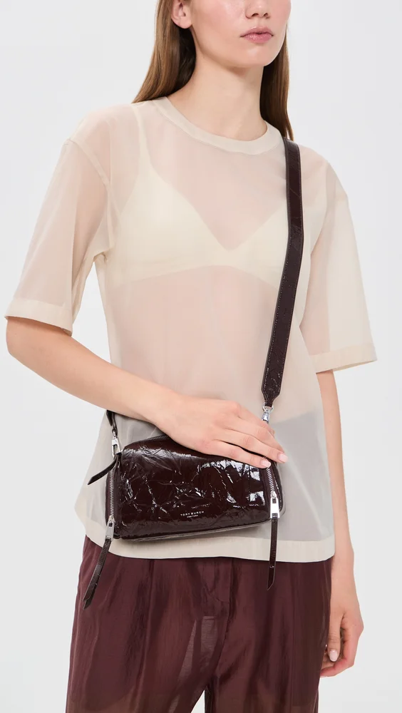 Perry Patent Voyager Shoulder Bag