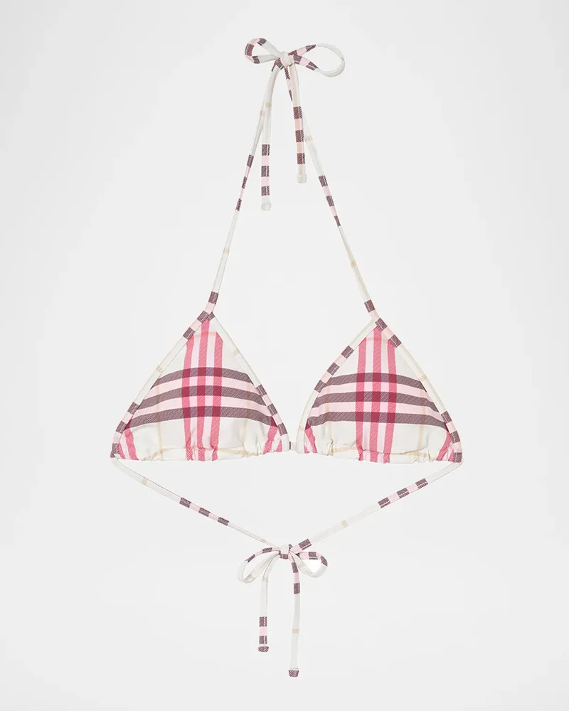 Sadie Check Bikini Top