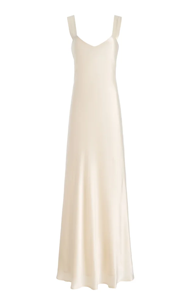 Exclusive Lisette Silk Maxi Slip Dress
