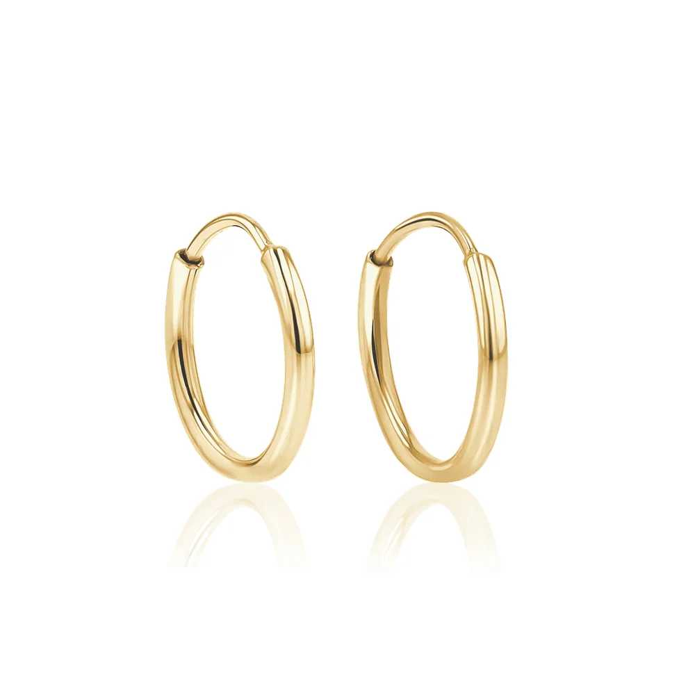 Endless Gold Hoop Earrings