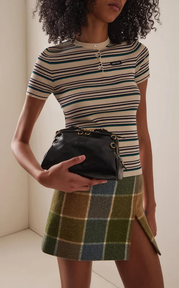 Caprice Leather Clutch