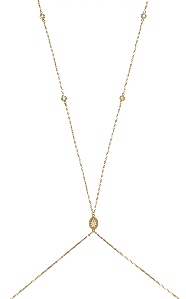 Exclusive La Isla 14K Yellow Gold Diamond Body Chain