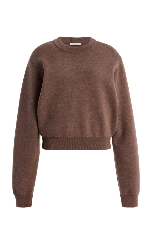 Short Wool Sweatshirt
