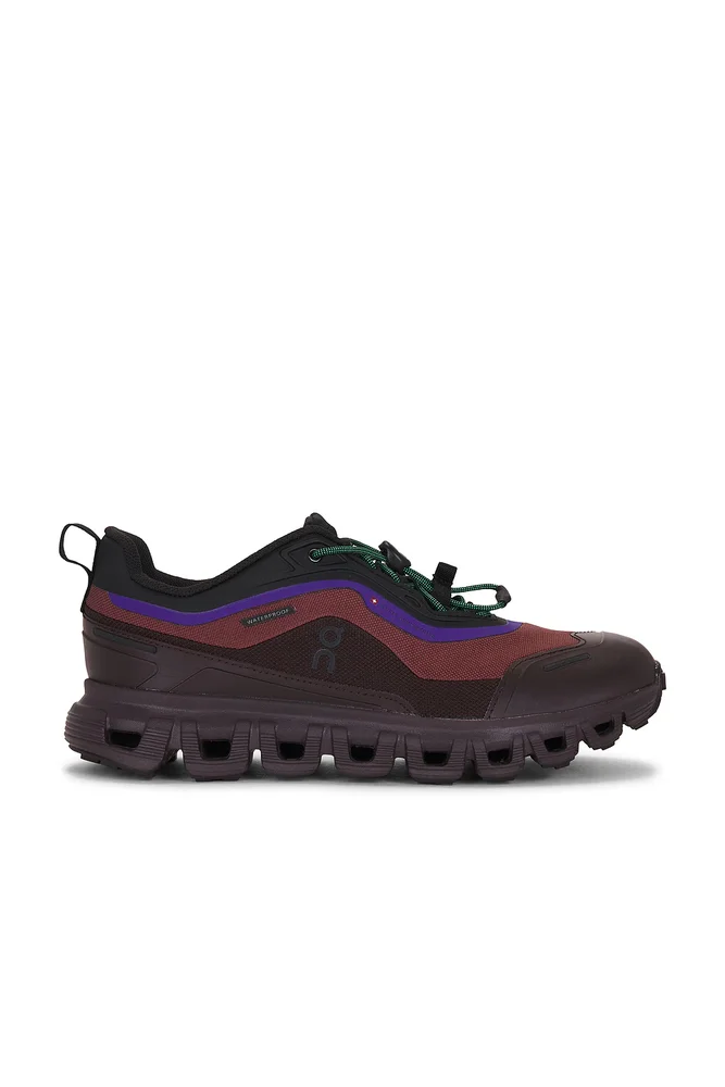 Cloud 6 Geo Waterproof Sneaker in Black Tyrian