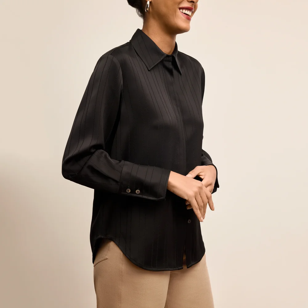 Mira Anywhere Shirt - Luxe Pointelle
