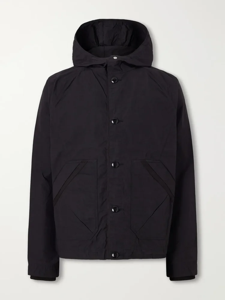 Lunar Cotton-Blend Shell Hooded Jacket